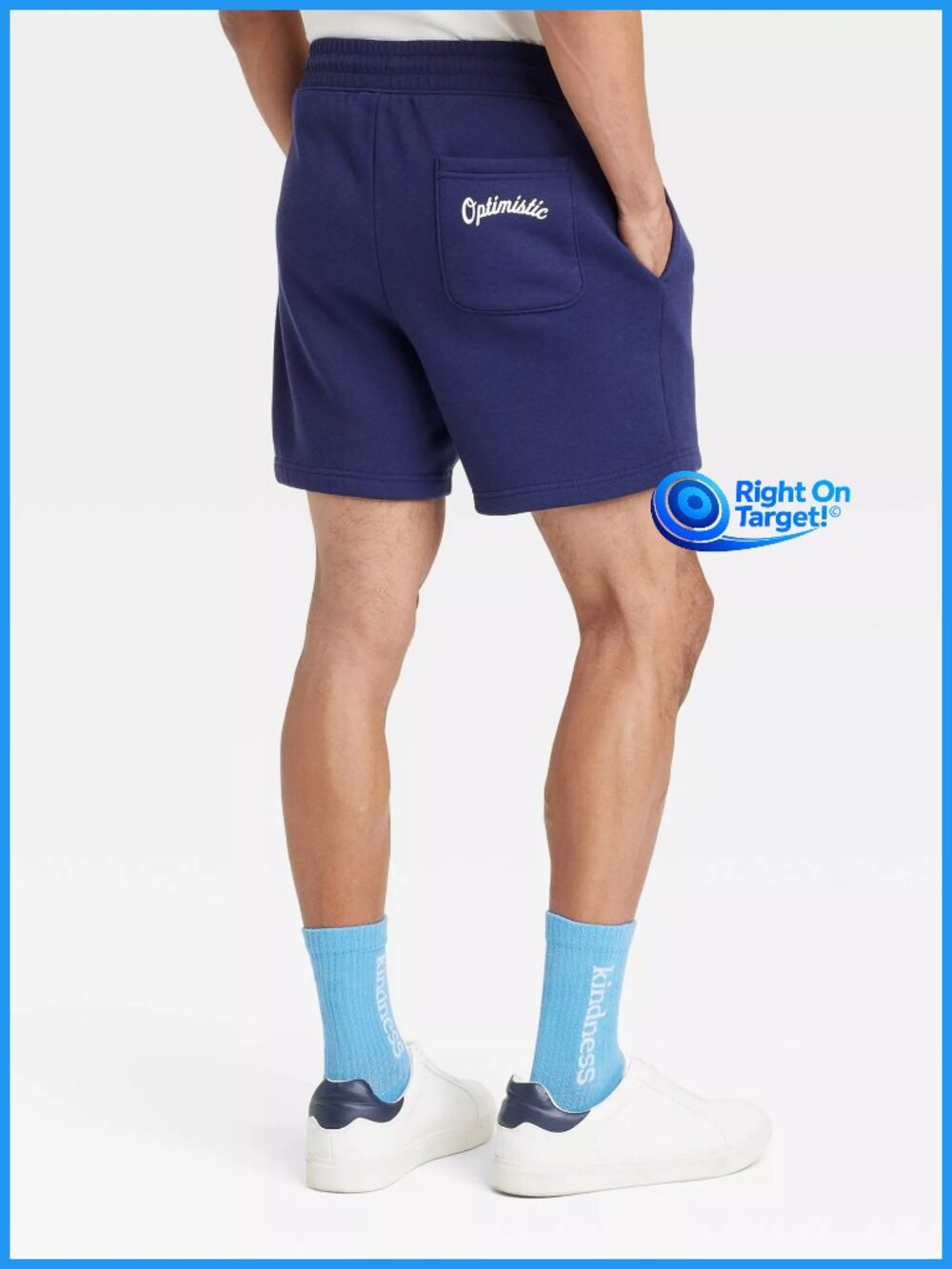 XXL - Mens Optimistic 6in Pull-On Fleece Shorts - Goodfellow Co - Navy Blue